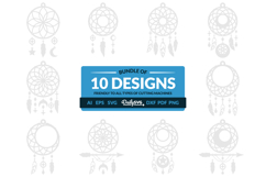 Dream Catcher Laser Cut Set SVG Product Image 1