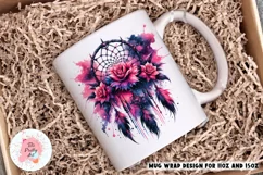 Dream Catcher Mug Wrap For 11 oz and 15 oz, 3d Mug, Dream Catcher Png