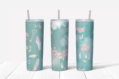 Dream catchers sublimation design Skinny tumbler wrap 