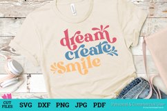 Dream Create Smile SVG Cut File Product Image 2