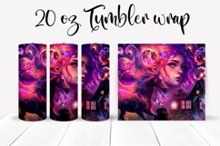 Fantasy 3d Tumbler Wrap Sublimation | 20 oz Tumbler Wrap Product Image 2