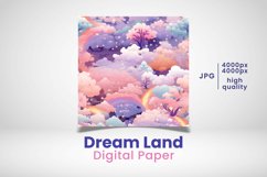 dream land, digital paper, dreamy digital paper, nature pattern, nature digital paper, pink pattern,