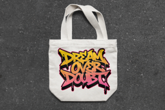 Dream Over Doubt Colorful Graffiti SVG Vector Design Product Image 2