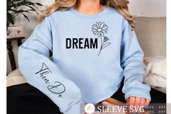 Dream Sleeve SVG Design, Encouragement SVG Product Image 1