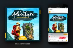Dream Vacation and Travel Adventure Social Media Template Product Image 2