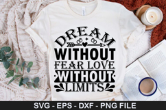 Dream without fear love without limits - Wedding SVG Design Product Image 1