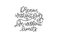 Dream Without Fear SVG Cut File Product Image 1