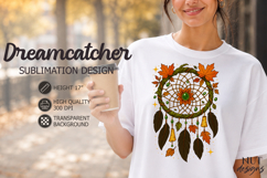 Fall leaves Dreamcatcher sublimation Autumn Dreamcatcher Product Image 1