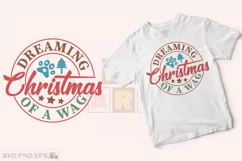 Christmas Funny Dog Saying SVG t-shirt Design Product Image 2