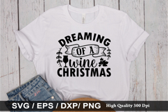 Christmas Wine SVG Bundle - Christmas T-shirt Design Product Image 6