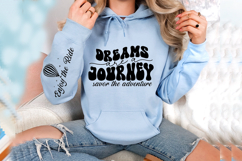 Dreams are a journey savor the adventure Sleeve SVG Design Product Image 3