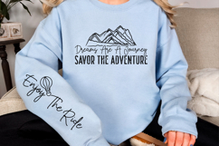 Dreams are a journey savor the adventure Sleeve SVG Design Product Image 3