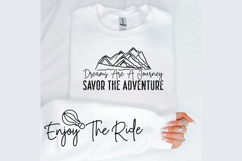 Dreams are a journey savor the adventure Sleeve SVG Design Product Image 2