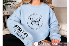 Dreams are whispers of what you can be Sleeve SVG Design Product Image 1