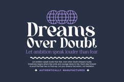Dreams Over Doubt Urban Typography T-shirt Design Product Image 1