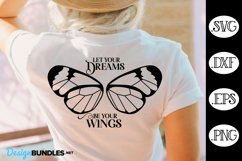 Butterfly SVG | Let Your Dreams Be Your Wings SVG Product Image 1