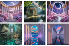 100 Heaven Dreamscape Background PNG Bundle Product Image 3