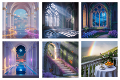 100 Heaven Dreamscape Background PNG Bundle Product Image 4