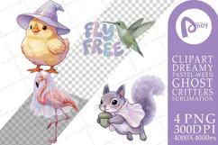 Aviary Ghost Critters Sublimation Product Image 1