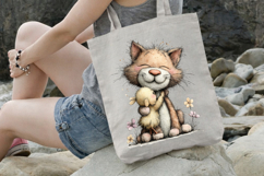 Dreamy Chick Friend Cat Clipart Product Image 3