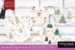 Dreamy Christmas Keychain PNG - Christmas Keychain Product Image 1