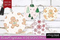 Dreamy Christmas Keychain PNG - Christmas Keychain Product Image 1