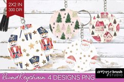 Dreamy Christmas Keychain PNG - Christmas Keychain Product Image 1