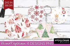 Dreamy Christmas Keychain PNG - Christmas Keychain Product Image 1