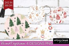 Dreamy Christmas Keychain PNG - Christmas Keychain Product Image 1