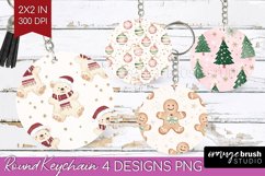 Dreamy Christmas Keychain PNG - Christmas Keychain Product Image 1