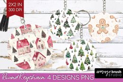 Dreamy Christmas Keychain PNG - Christmas Keychain Product Image 1