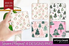 Dreamy Christmas Magnet Sublimation - Christmas Square PNG Product Image 1