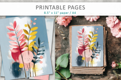 floral journal pages, artistic background Product Image 3