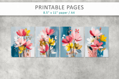 floral junk journals, scrapbook paper Product Image 2