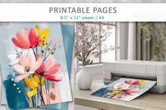 floral junk journals, scrapbook paper Product Image 4