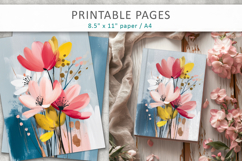 floral junk journals, scrapbook paper Product Image 7