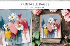 hearts art journal pages Product Image 3