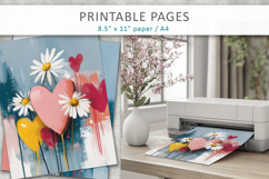 hearts art journal pages Product Image 4