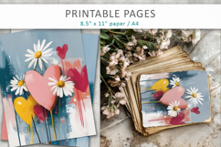 hearts art journal pages Product Image 1