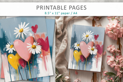 hearts art journal pages Product Image 5