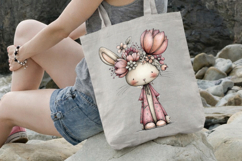 Dreamy Floral Easter Bunny Clipart Product Image 3
