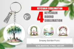 Keychain Dreamy Garden Picnic Product Image 1