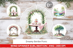Wind Spinner Dreamy Garden Picnic Product Image 1