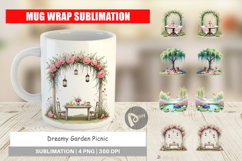 Mug Wrap Dreamy Garden Picnic Product Image 1