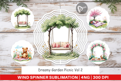 Wind Spinner Dreamy Garden Picnic Product Image 1