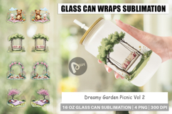 Glass Can Dreamy Garden Picnic Product Image 1