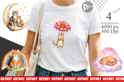 Dreamy Mother Cat Sky Art Sublimation Product Image 1