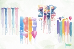 Dreamy Pastel Brushstroke Clipart Product Image 1