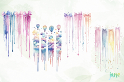 Dreamy Pastel Brushstroke Clipart Product Image 1