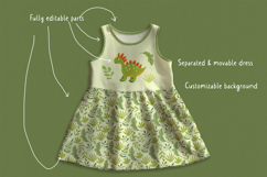Kids Dress Mockup PSD Template Product Image 3